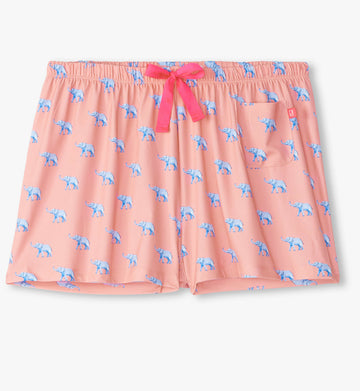 Little Blue House Women's Elephantastic Pajama Shorts In A Bag